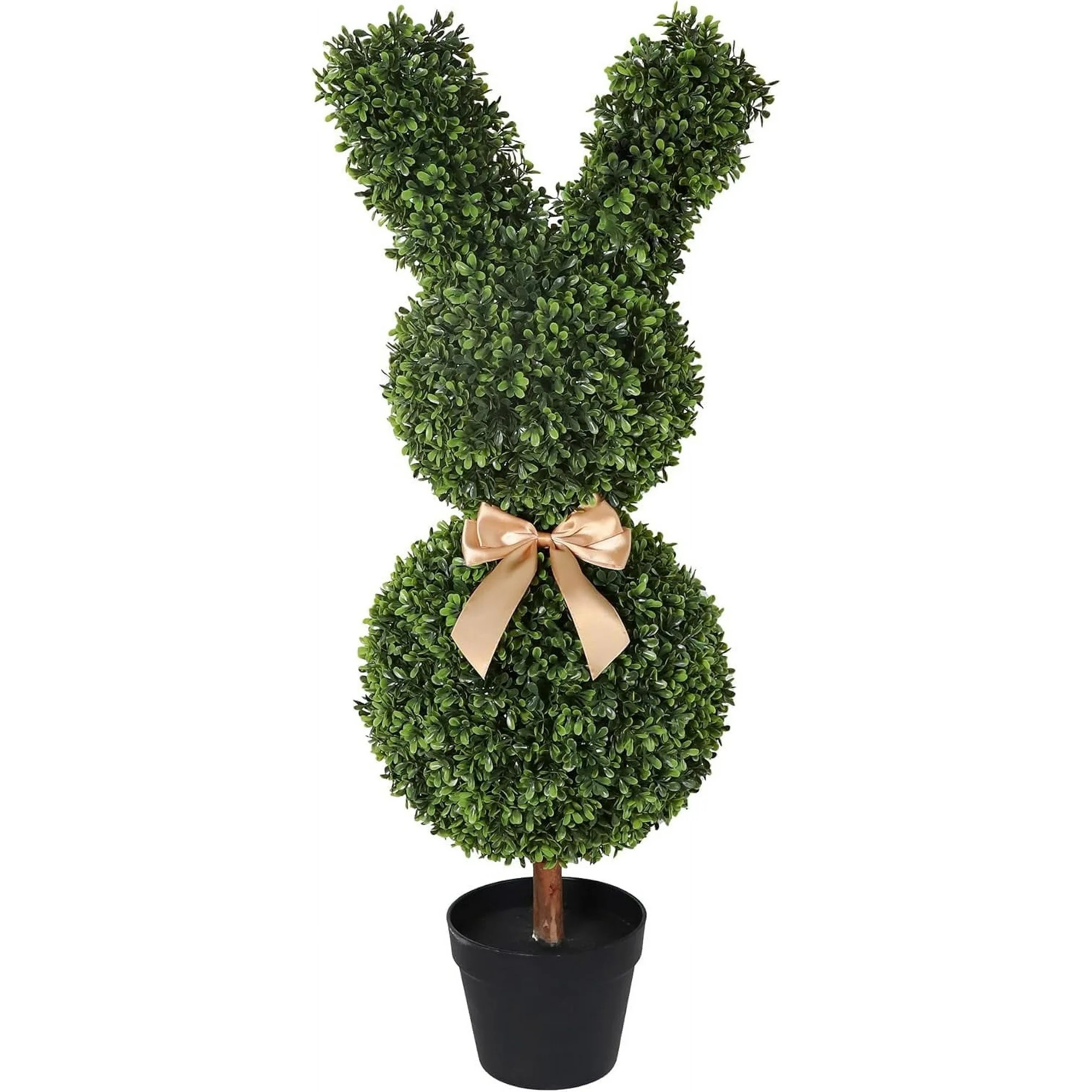 Rabbit- Shape Plants, Artificial Green Plants, Artificial Bunny-Shaped Topiary Tree 3ft UV-Resist... | Walmart (US)