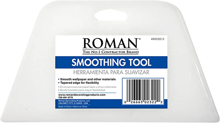 ROMAN’s Wallpaper Smoothing Tool for Home Improvement, Wallpaper Smoother for Installation, 7.7... | Amazon (US)