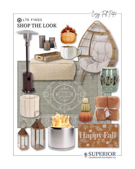 Now is the time to refresh your patio for fall! My favorite must-haves include patio heaters, candles, fire pits and cozy throws. Sage green and terracotta orange add a calm serenity to a neutral palette.

#LTKSale #LTKhome #LTKSeasonal