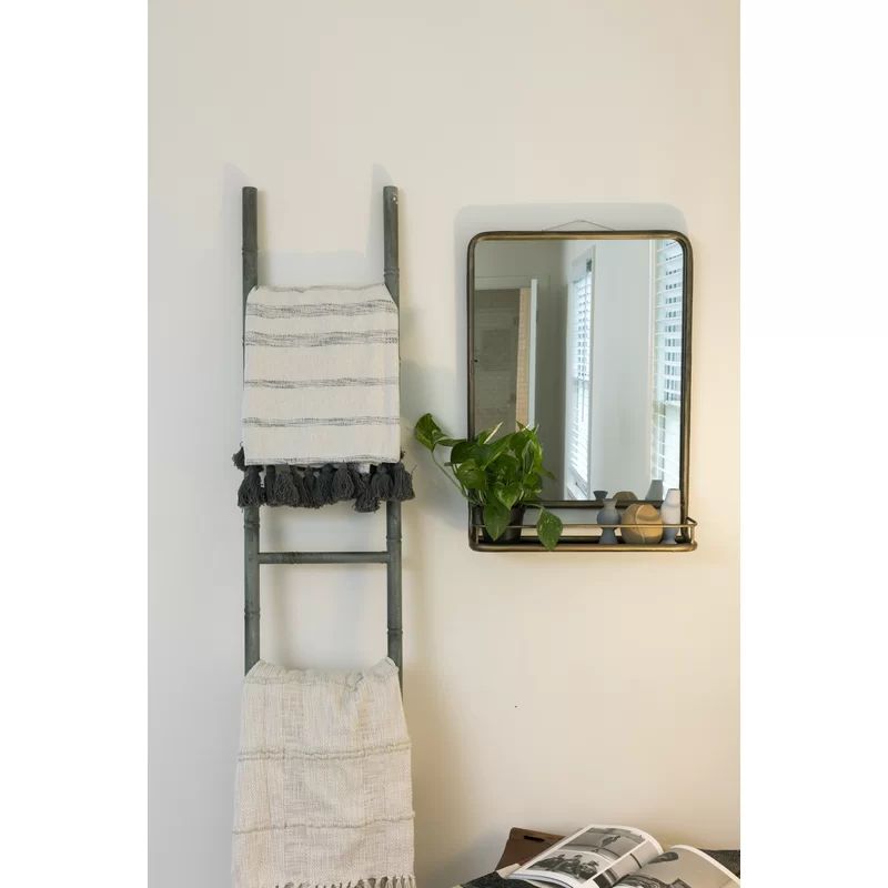 Peetz Accent Mirror with Shelves | Wayfair North America