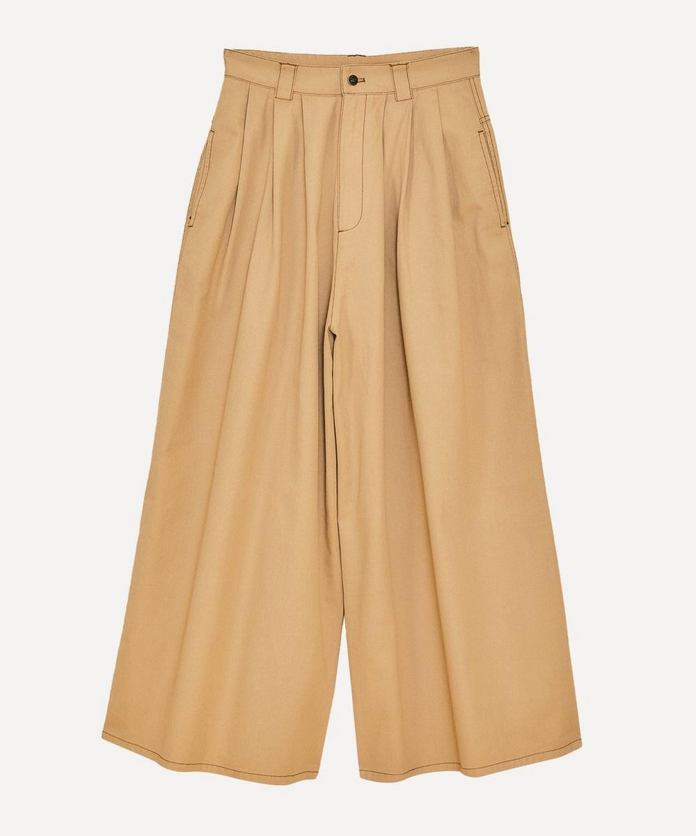 FARM Rio Women's Khaki Low Waisted Pleated Trousers | Liberty London (US)