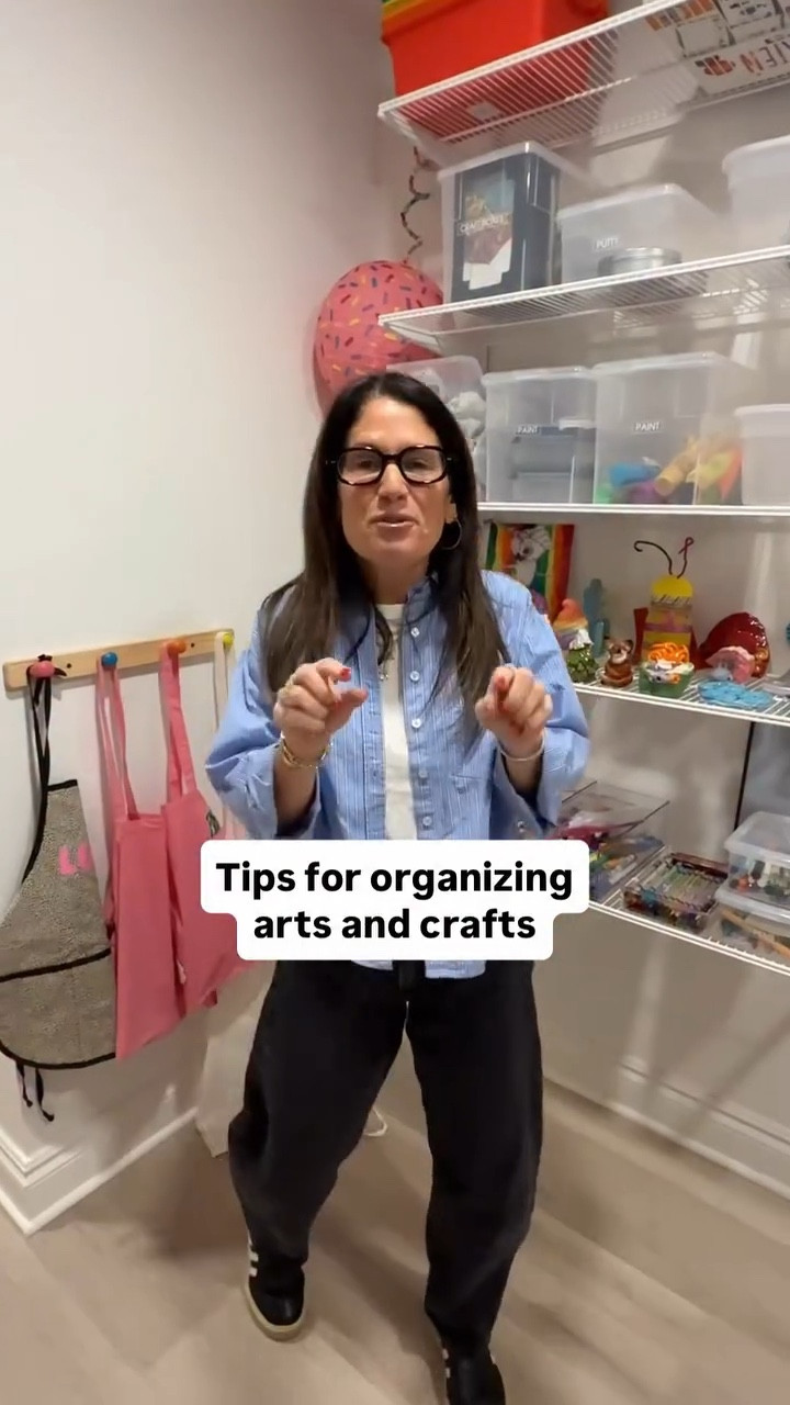 The best tips when it comes to maximizing your space in an arts and crafts room!