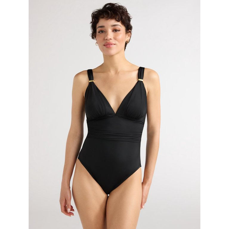 Sofia by Sofia Vergara Women's and Plus Natalie One Piece Swimsuit with Shaping and Curvetex®, S... | Walmart (US)