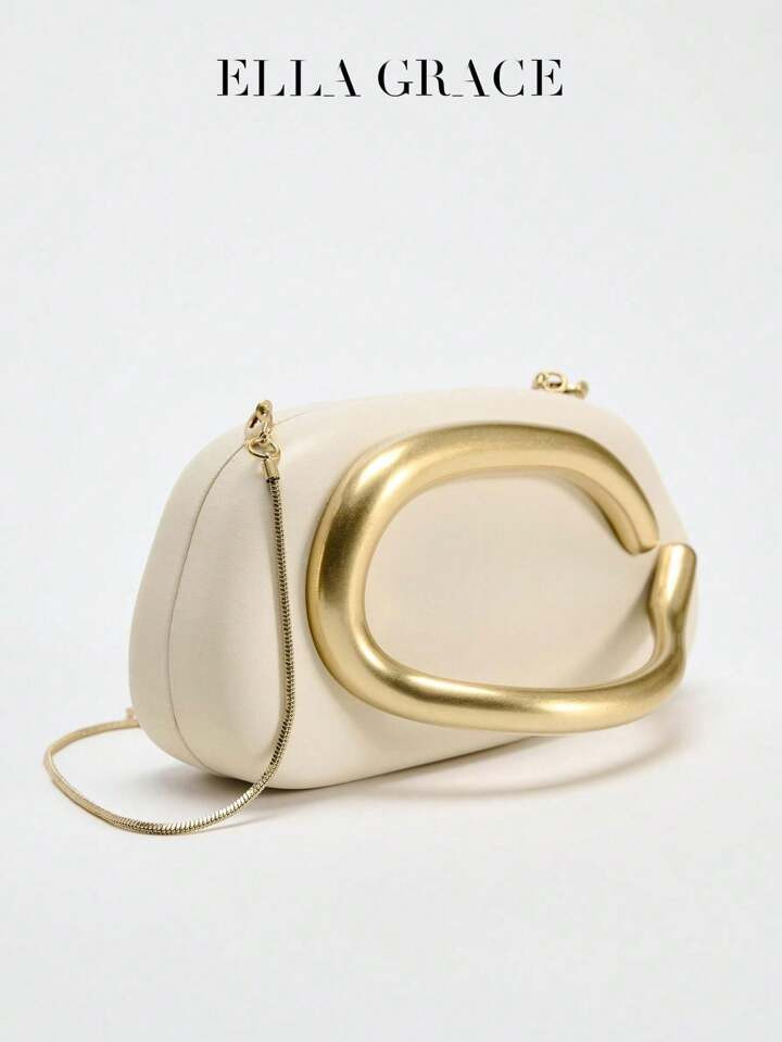 White PU Leather Clutch - Ideal For Valentine's Day, Comfortable And Fashionable, Fashion Handbag... | SHEIN