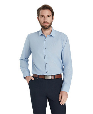 Men's Slim-Fit Solid Dress Shirt, Macy's Exclusive | Macy's