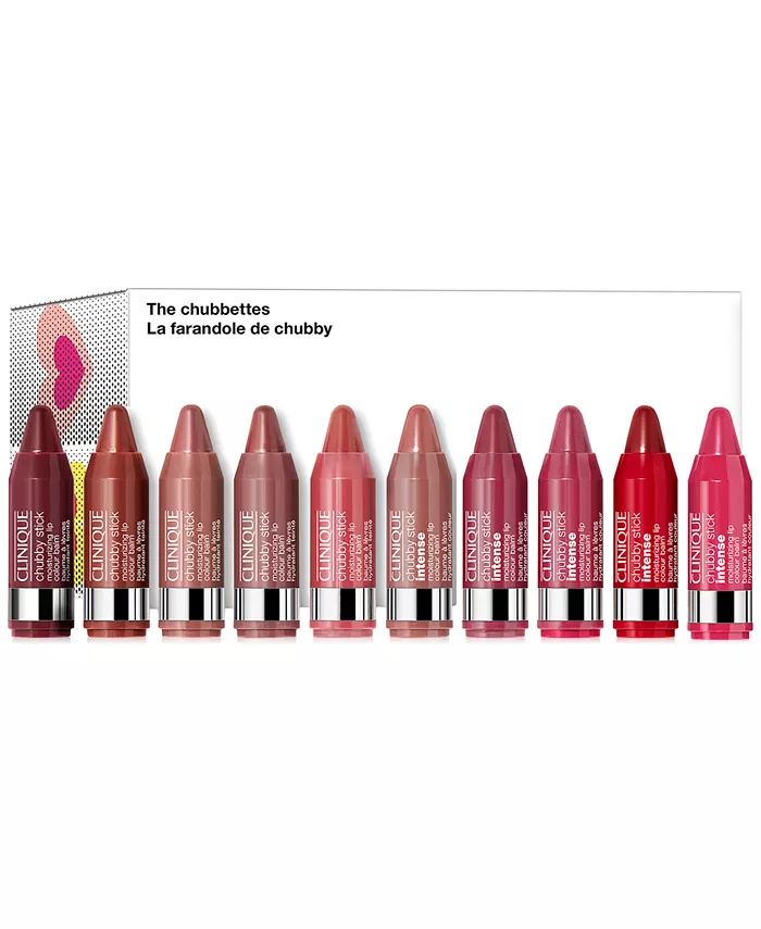 Clinique 10-Pc. The Chubbettes Lip Colour Balm Set, Exclusively Ours & Reviews - Makeup - Beauty ... | Macys (US)