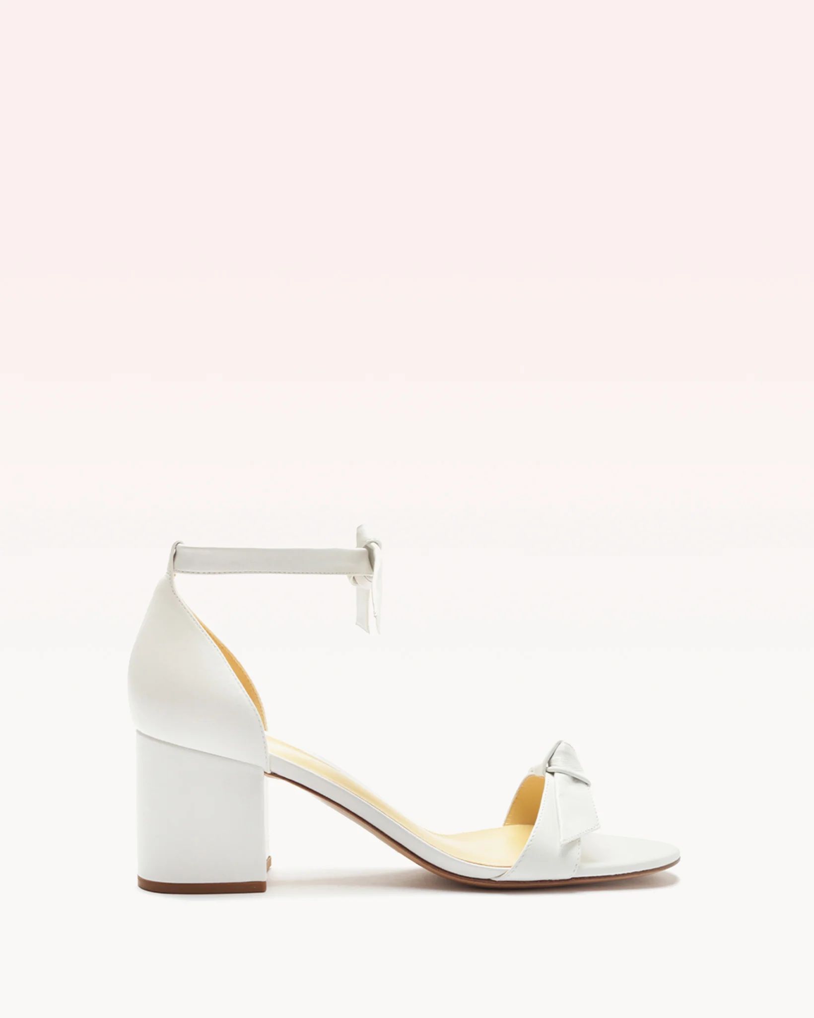 Clarita Block 60 Sandal in White Leather | Alexandre Birman | Alexandre Birman