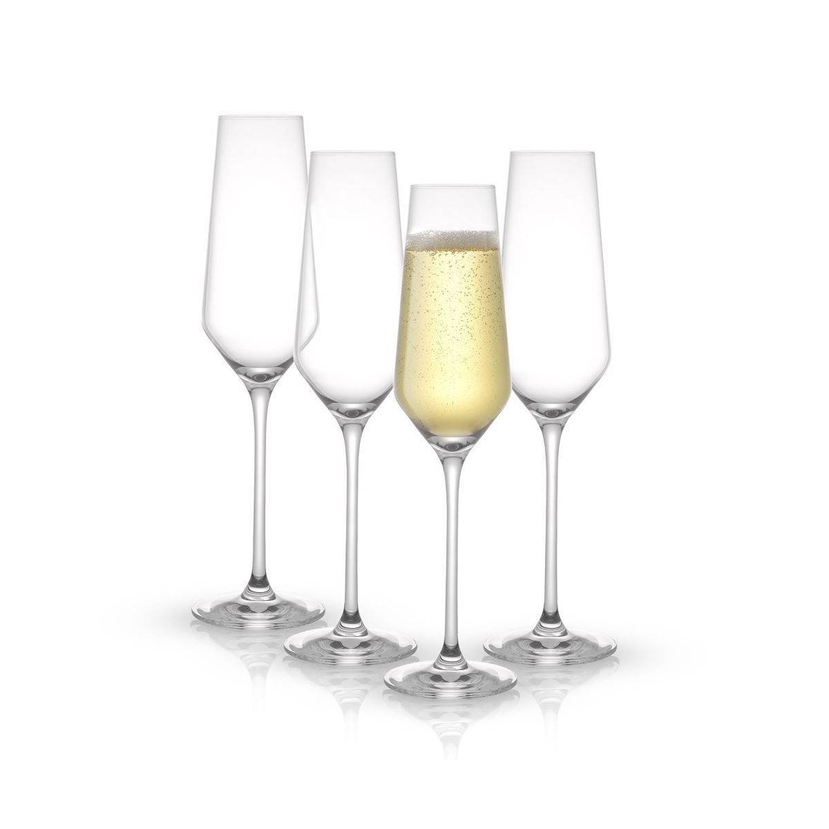 JoyJolt Layla Crystal Champagne Flute Glasses - Set of 4 Champagne Glasses – 6.7 oz | Target