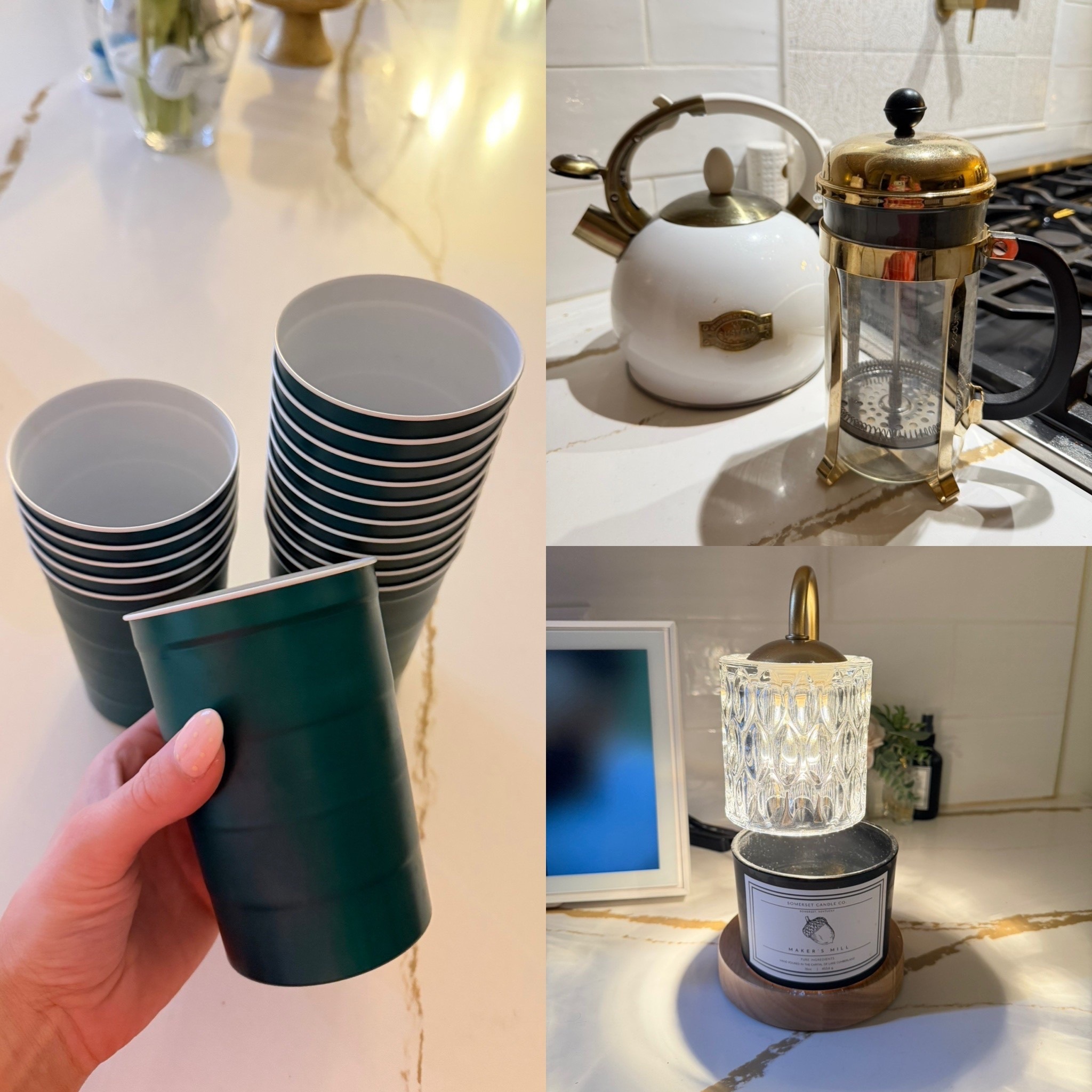 Most used items at the moment for our home! Candler warmer, stainless steel cups & our French press for coffee! 



#LTKmomlife #LTKmorningroutine #LTKdayinmylife