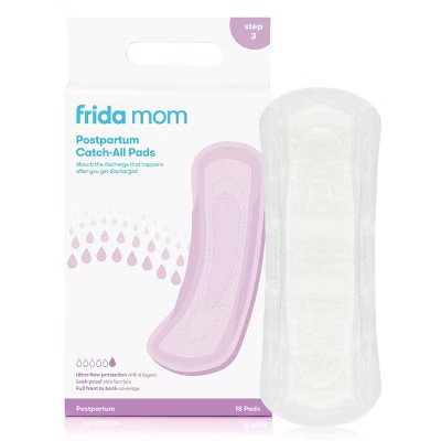 Frida Mom Postpartum Maternity Pads: Chlorine-Free, Super Plus Absorbency, Extra-Long, Dye-Free - 18ct | Target