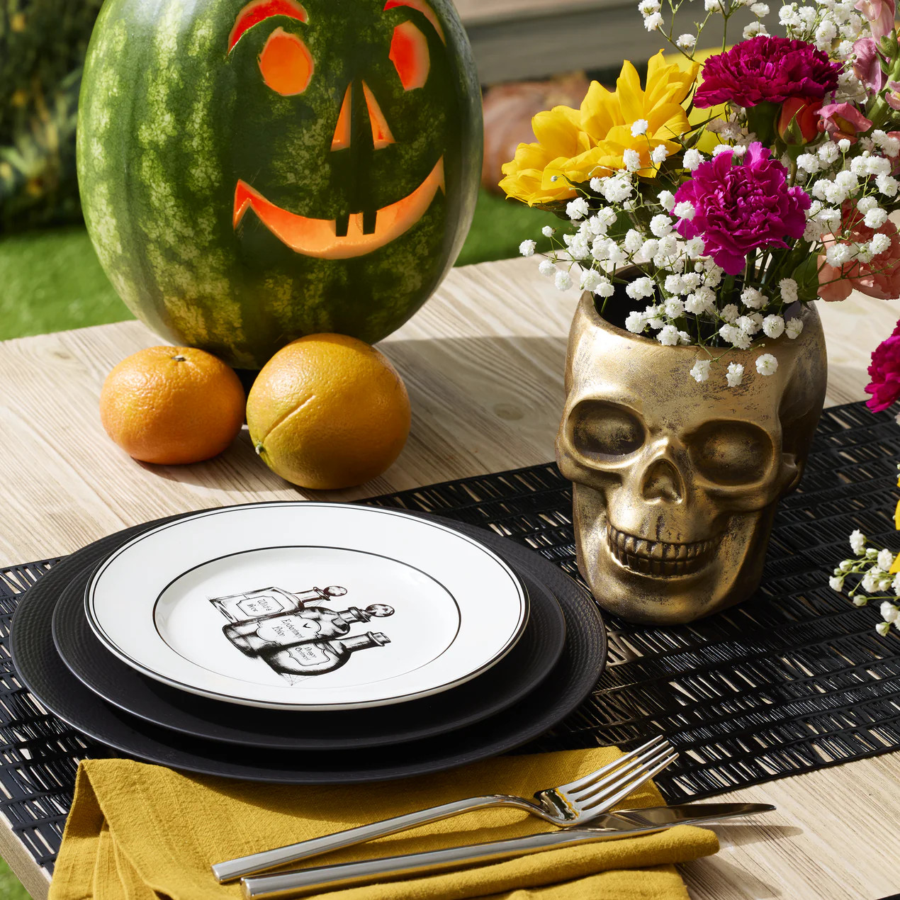 LX Collective Black Dinner Plates, Set of 4 | Lenox