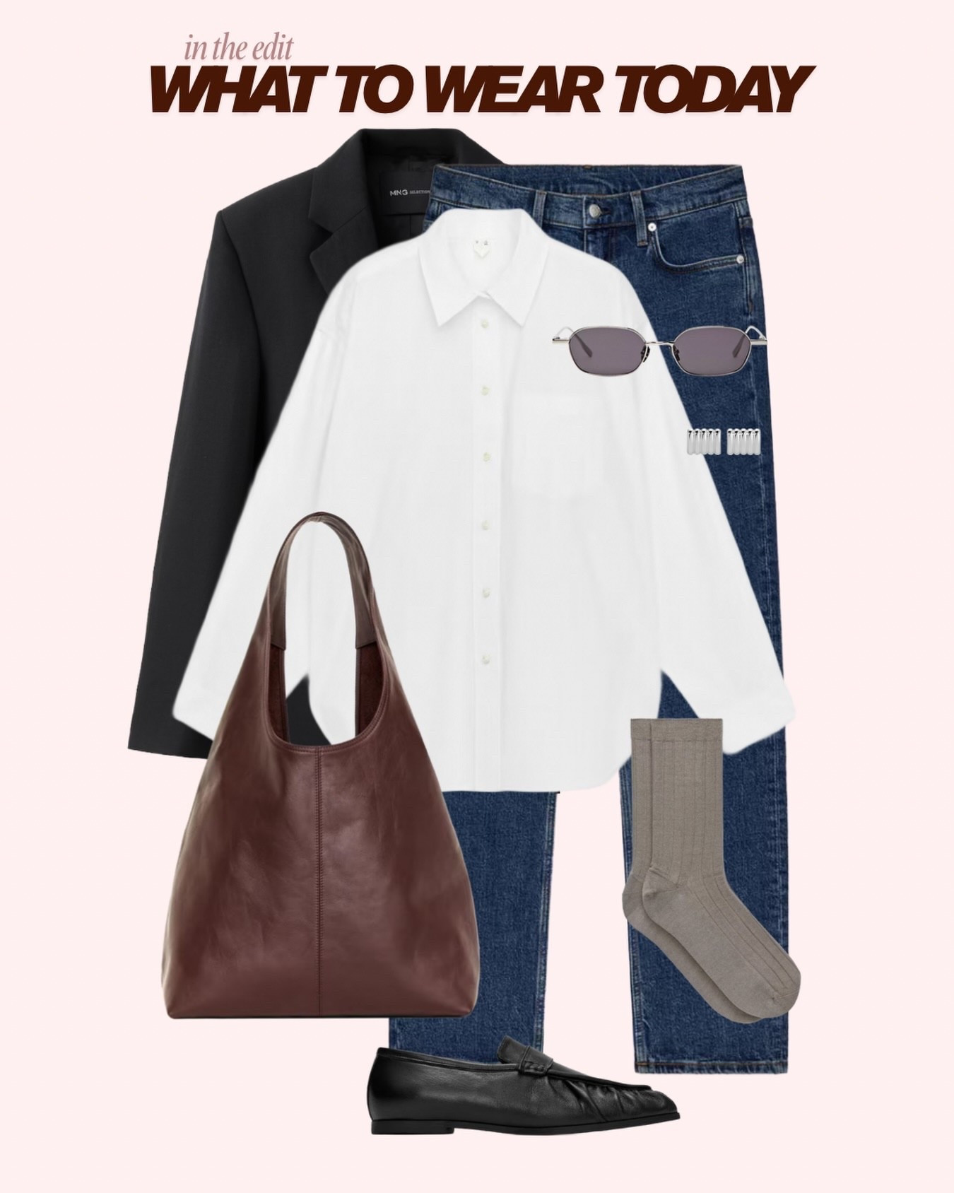 The prefect spring outfit, made up of staples we all have in our wardrobe! Wear to a casual office, lunch with friends, shopping dates or just for those days running errands where you want to feel put together.
Save for the next time you don’t know what to wear. 
.
.
.
.
.
.
#springoutfit #blazer #outfitideas outfits with jeans, office outfits