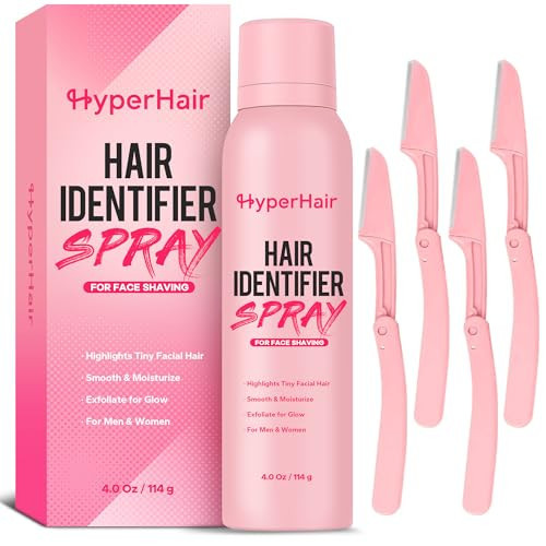 HyperHair Hair Identifier Spray for Face Shaving, Moisturizing and Skin Care Dermaplane Sprays, Dermaplane Kit, Hair Identifier Spray for Face Dermaplaning, Suitable for All Skin Types | Amazon (US)