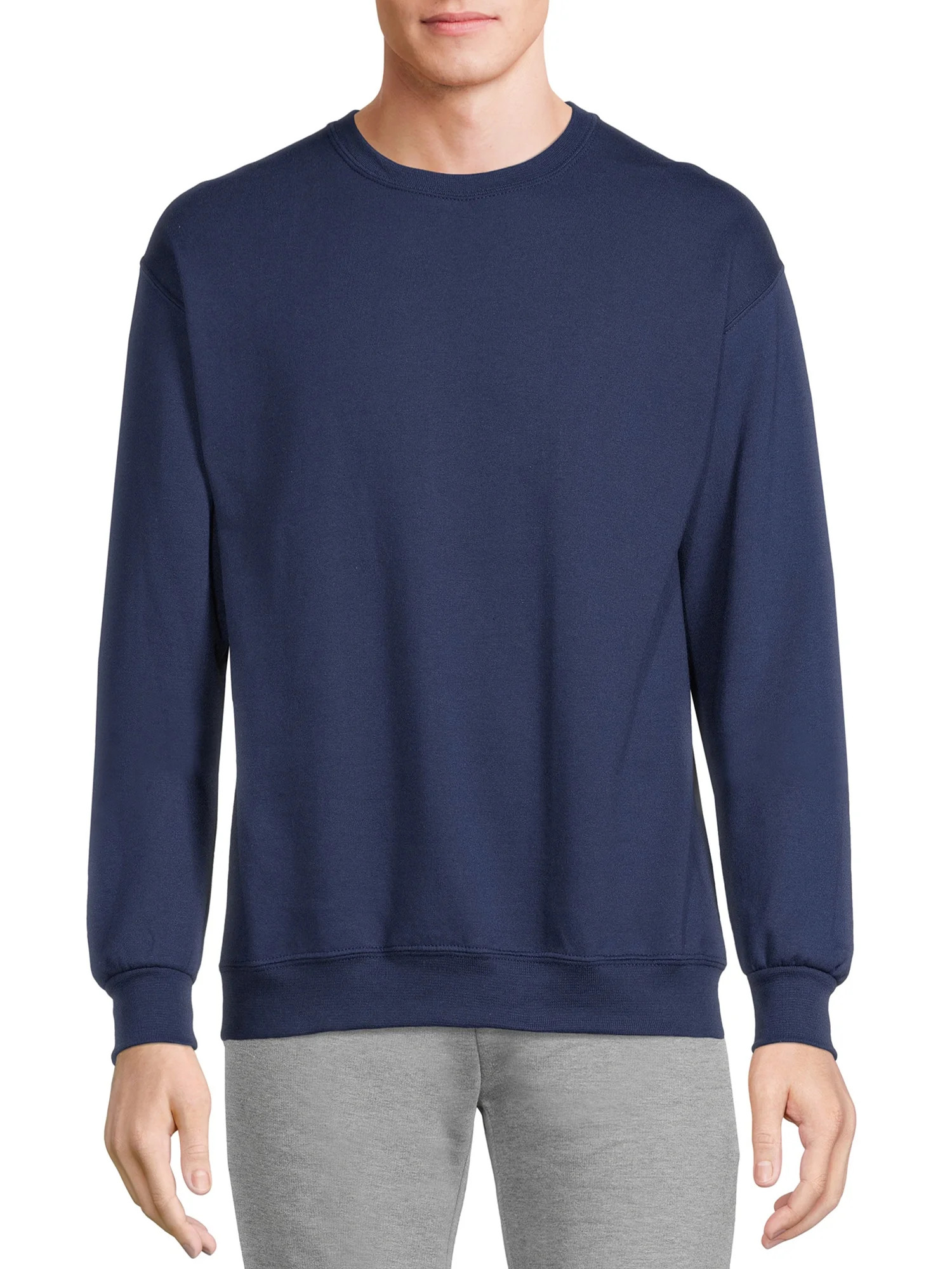 Athletic Works Men's Fleece Crewneck Sweatshirt, Sizes S-4XL | Walmart (US)