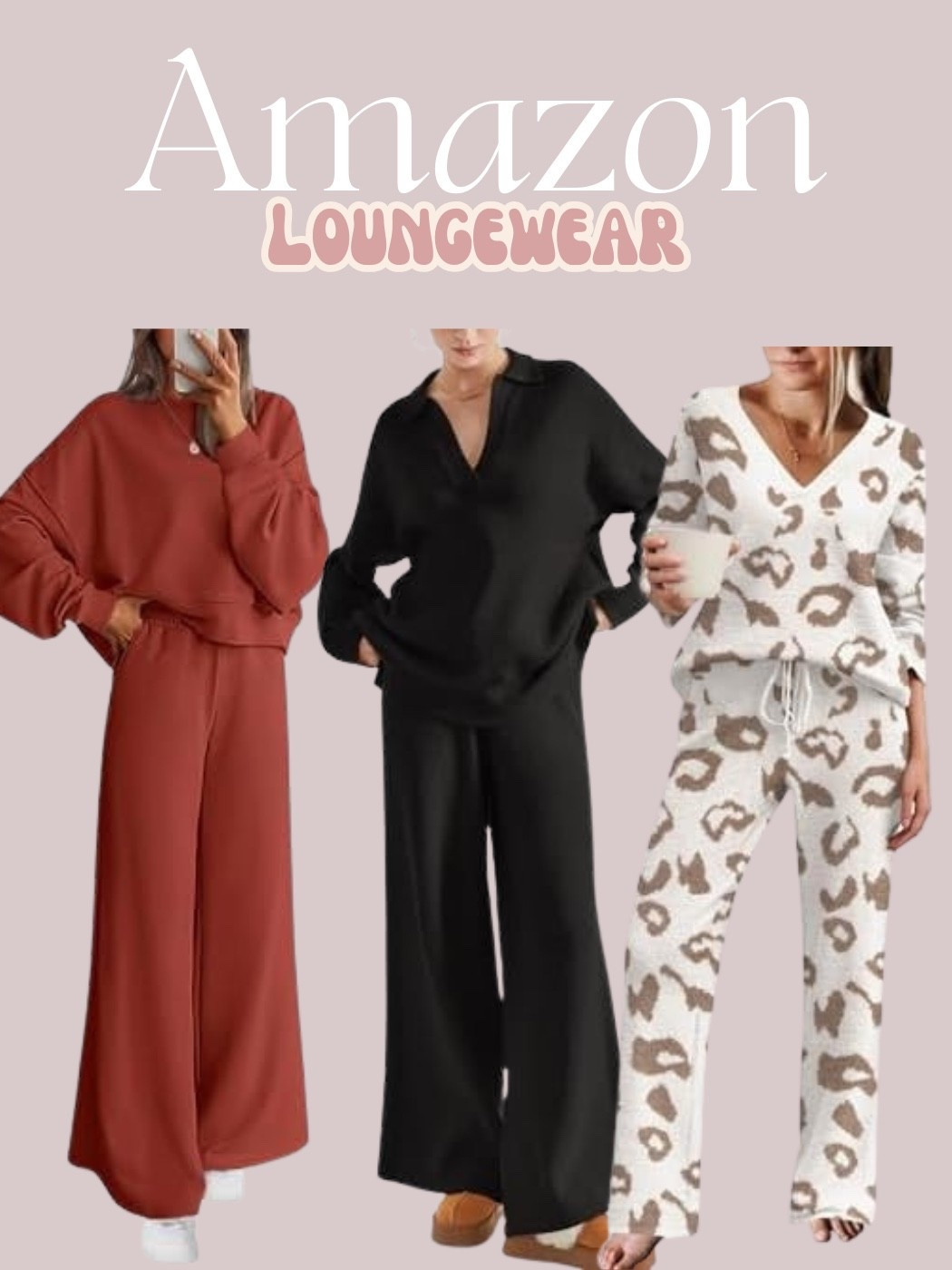 Amazon lounge wear sets
Cozy set, cozy travel outfit 
Amazon fashion, winter outfit 
Amazon, loungewear, lounge wear, travel outfit, winter fashion 2026, fall sweaters, fall outfits women, outfit inspo, shacket, flannel, amazon fall outfit ideas, winter outfit ideas, amazon dress, bump friendly fall, maternity fall, winter coats, fall trends, amazon trends, best of amazon, gen z fashion, fall workwear, flared leggings, travel outfit, loungewear, casual outfit, #LTKStyleTip 

#LTKmomlife #LTKTravel #LTKFindsUnder50