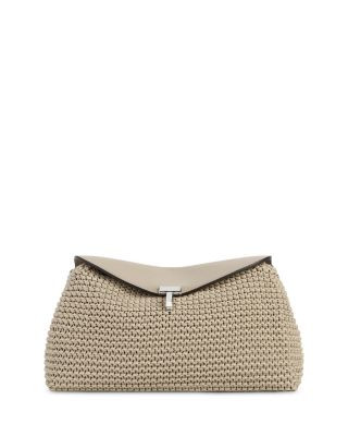 T-Lock Woven Leather Convertible Clutch | Bloomingdale's (US)