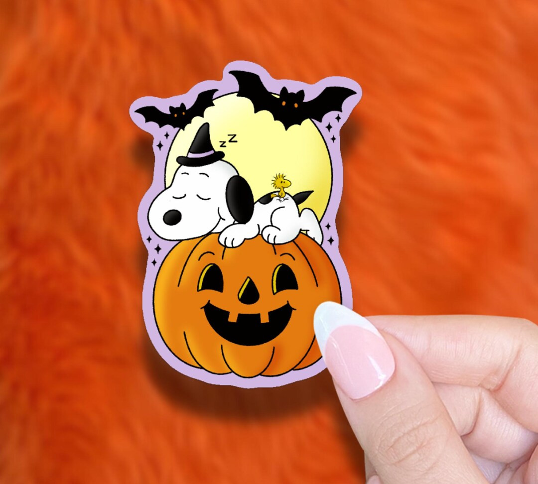Cute Dog Halloween Sticker - Etsy | Etsy (US)