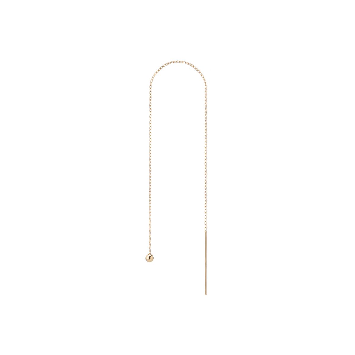 Gold Ball Ear Chain Threader | AUrate New York
