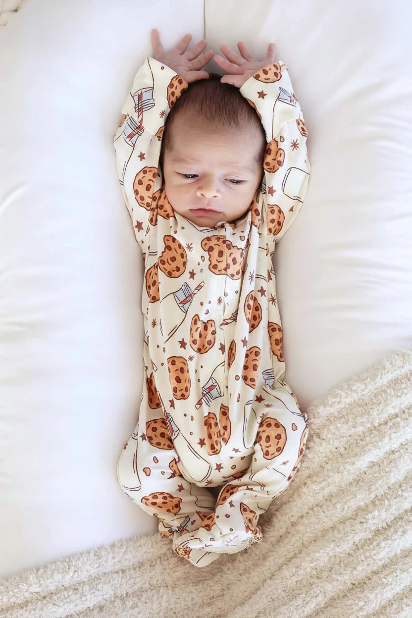 Cookie Cuddles Zipper Footie | Caden Lane