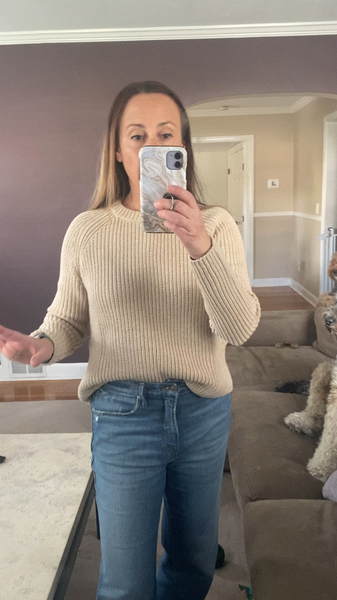 Fisherman sweater. Cashmere sweater. $50. Under $100. Fall sweater. Jeans. Fall outfit idea. Workwear. Casual everyday outfit. Favorite sweater. 

**This is going to quickly be my new favorite sweater!  It’s beautiful. Great for abd quality. Best part is that it looks just like a much more expensive brand but it is $50. Comes in several pretty colors.  Wearing size small. Size up for a more relaxed fit. 

#LTKSeasonal #LTKFindsUnder50 #LTKWorkwear

#LTKWorkwear #LTKFindsUnder50 #LTKSeasonal

#LTKFindsUnder50 #LTKSeasonal #LTKWorkwear