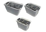 Kitchen Spaces Gray Colander Bin Variety Pack, Fridge Organizer, Easy to Clean Produce, Produce Stor | Amazon (US)