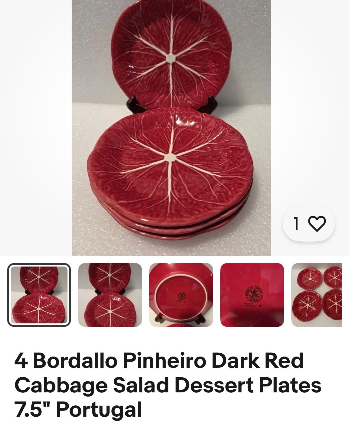 Hard to find vintage Bordallo Pinheiro dark red cabbageware plus other BP vintage patterns

#LTKSeasonal #LTKHome #LTKfoodie