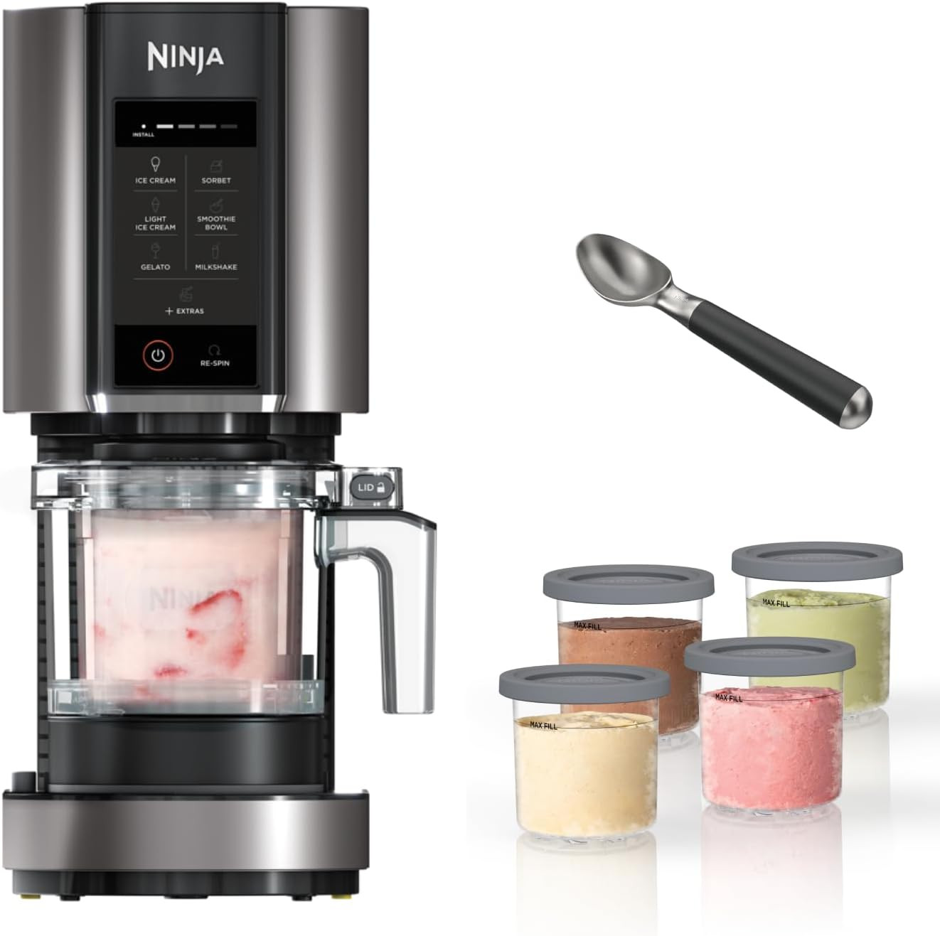 Ninja CREAMi 7 Pre-Set Programme Ice Cream & Frozen Dessert Maker With 5 Additional Dessert Tubs ... | Amazon (UK)
