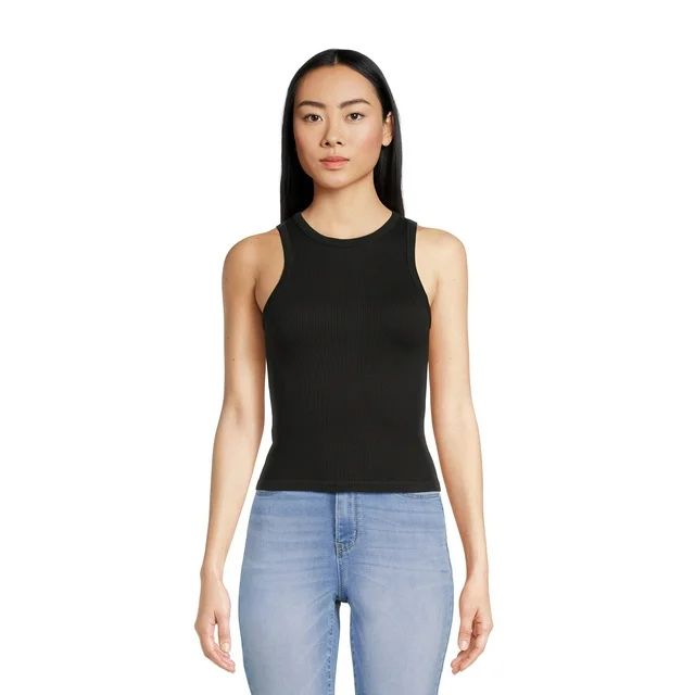 No Boundaries Seamless Tank Top, Women's and Women's Plus | Walmart (US)