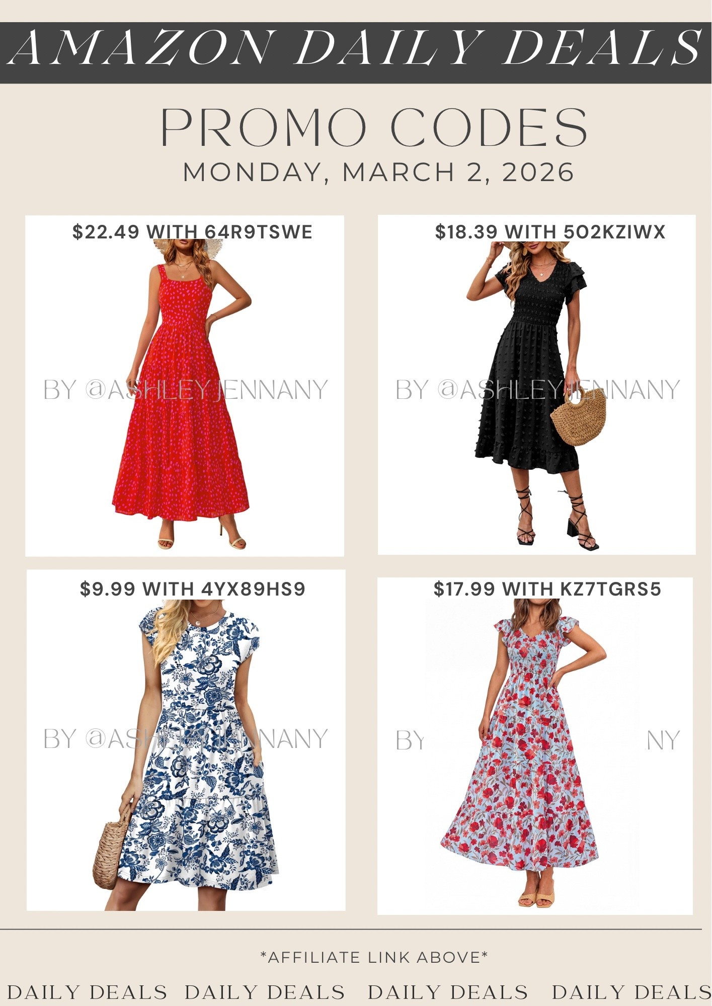 Amazon fashion deals on dresses 

#LTKMidsize #LTKSeasonal #LTKSaleAlert