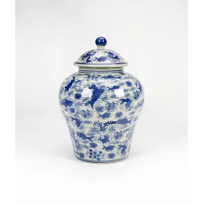14'' Porcelain Ginger Jar | Wayfair North America
