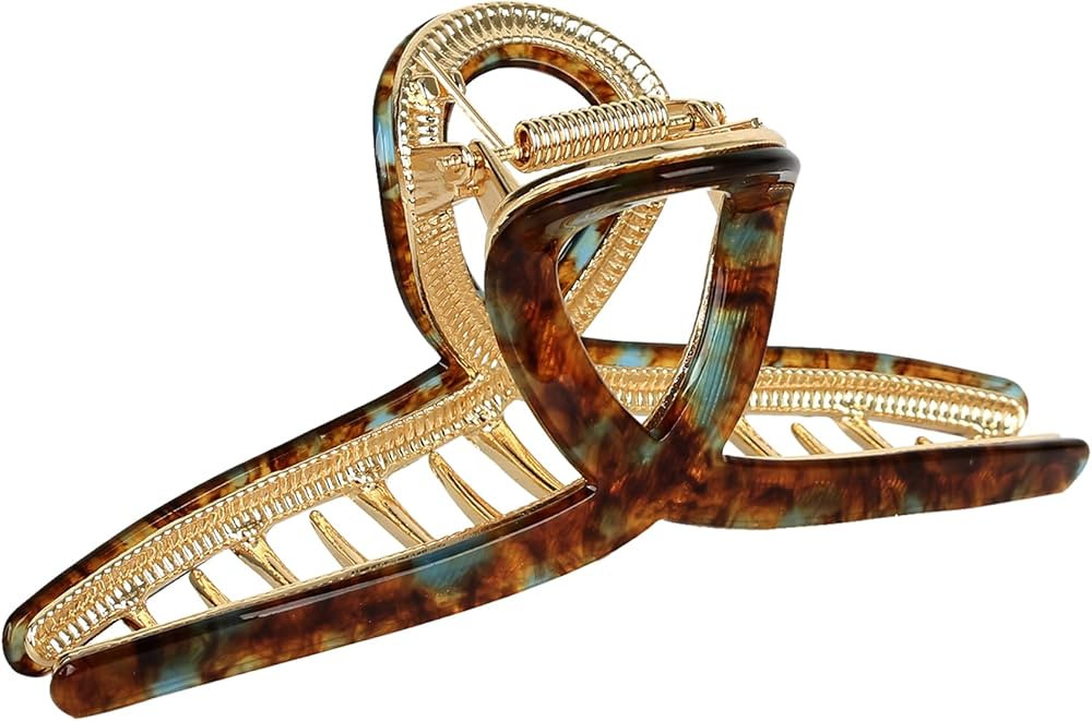 Big Hair Claw Clips Butterfly Barrettes Claw Clips for Women Acetate Claw Clips Metal Hair Clip f... | Amazon (US)