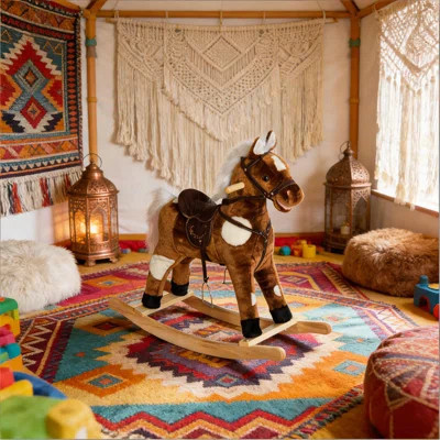 Rocking Horse,Kids Plush Rocking Horse | Wayfair North America