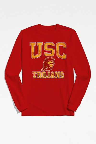 USC Logo Long Sleeve Tee | Urban Outfitters (US and RoW)