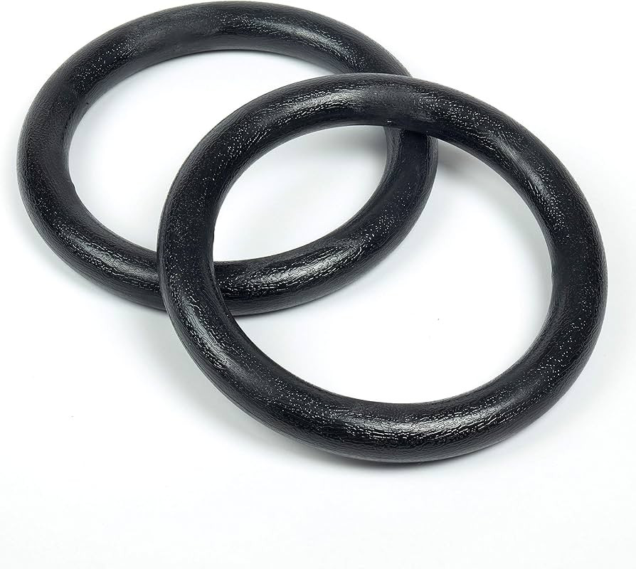 AP Plus Ninja Warrior Rings - Set of 2 Large Black Traverse Gymnastics Climbing, with use on Obst... | Amazon (US)
