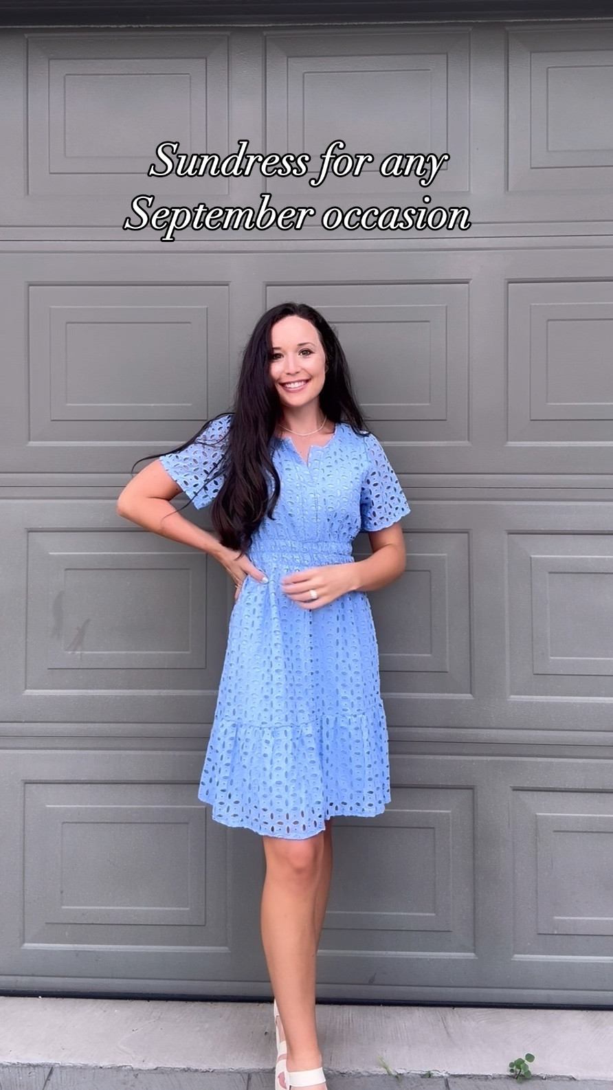 It may be September, but it still feels like summer here in Florida! Sharing a classic Sundress for any September Occasion 👗 🩵 👡 (collab)

With a timeless vneck neckline, classy just above the knee length,  and flattering shape, this sundress can be dressed up or styled casually and is perfect for any occasion. It is lined with a slip too! 



#septemberstyle 
#floridablogger #floridafashion #flblogger

#LTKParties #LTKWedding #LTKFallSale