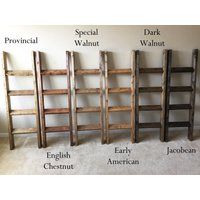 Farmhouse Ladder, Blanket Ladder, Quilt Ladder, Bedroom Blanket organizer, Rustic Decor, Farmhouse, Organizer 5ft | Etsy (US)