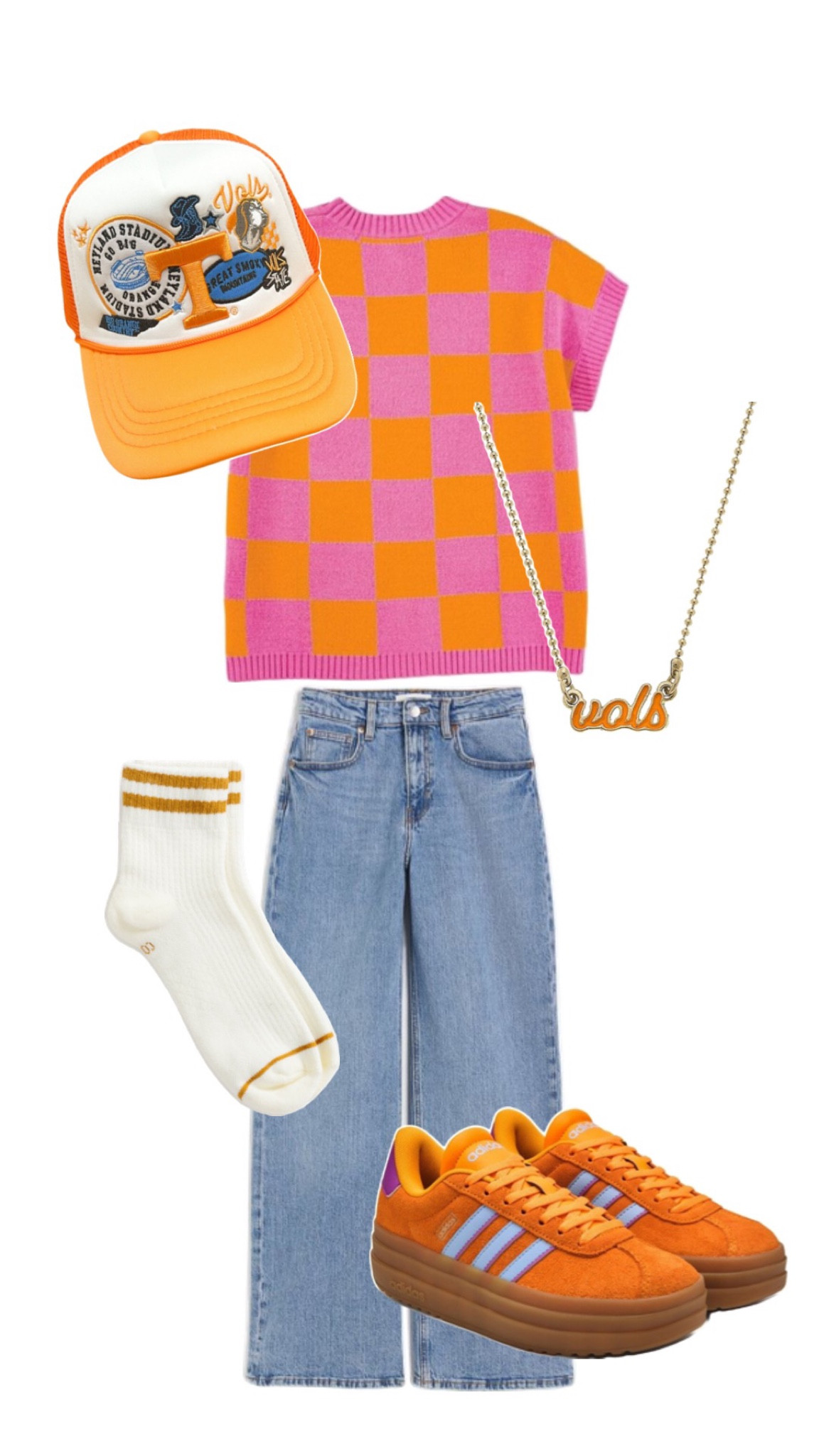 Tennessee game day outfit idea!

Orange and pink, football game, jeans outfit, fall outfit 

#LTKSeasonal #LTKCon #LTKFallSale