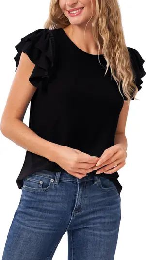 Double Ruffle Knit Top | Nordstrom