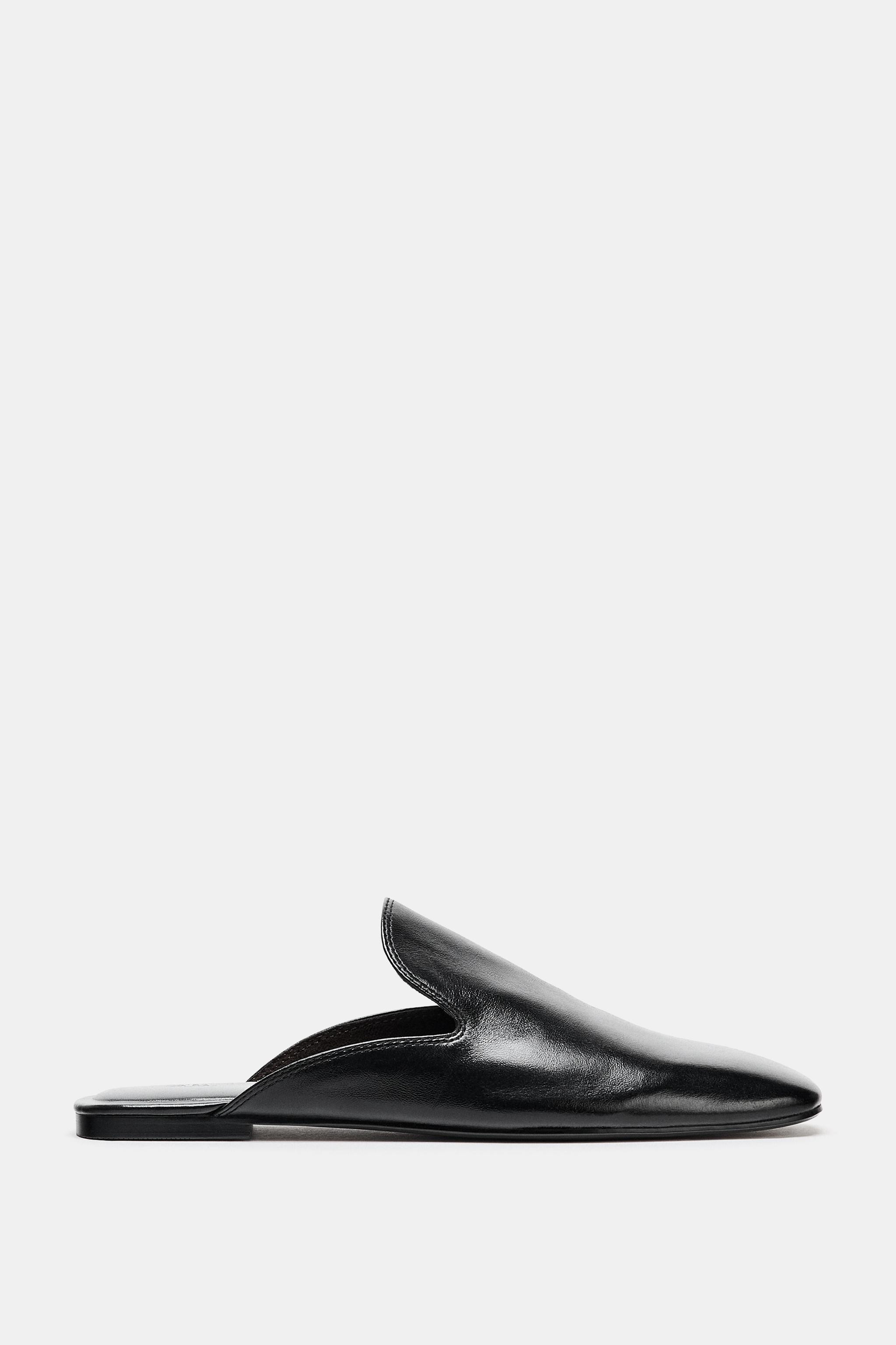 LEATHER MULE LOAFERS | Zara US