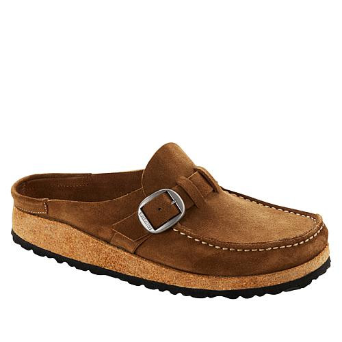 Birkenstock Buckley Suede Clog - Brown - 10/10.5 | HSN