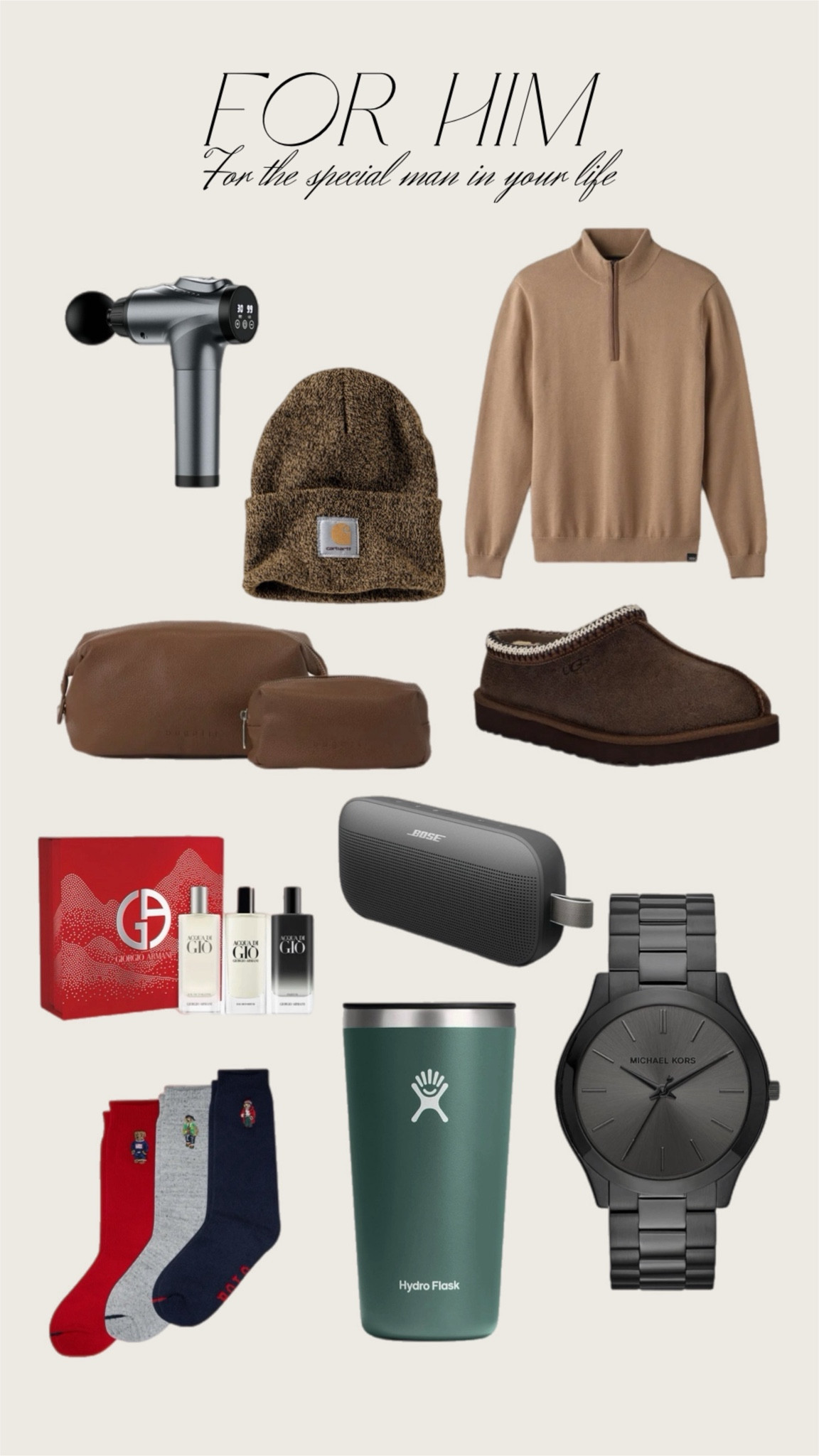 Gift Guide for Him 🤎 perfect for husband, boyfriend, brother, dad, grandpa, etc  

#LTKCyberWeek #LTKHoliday #LTKGiftGuide