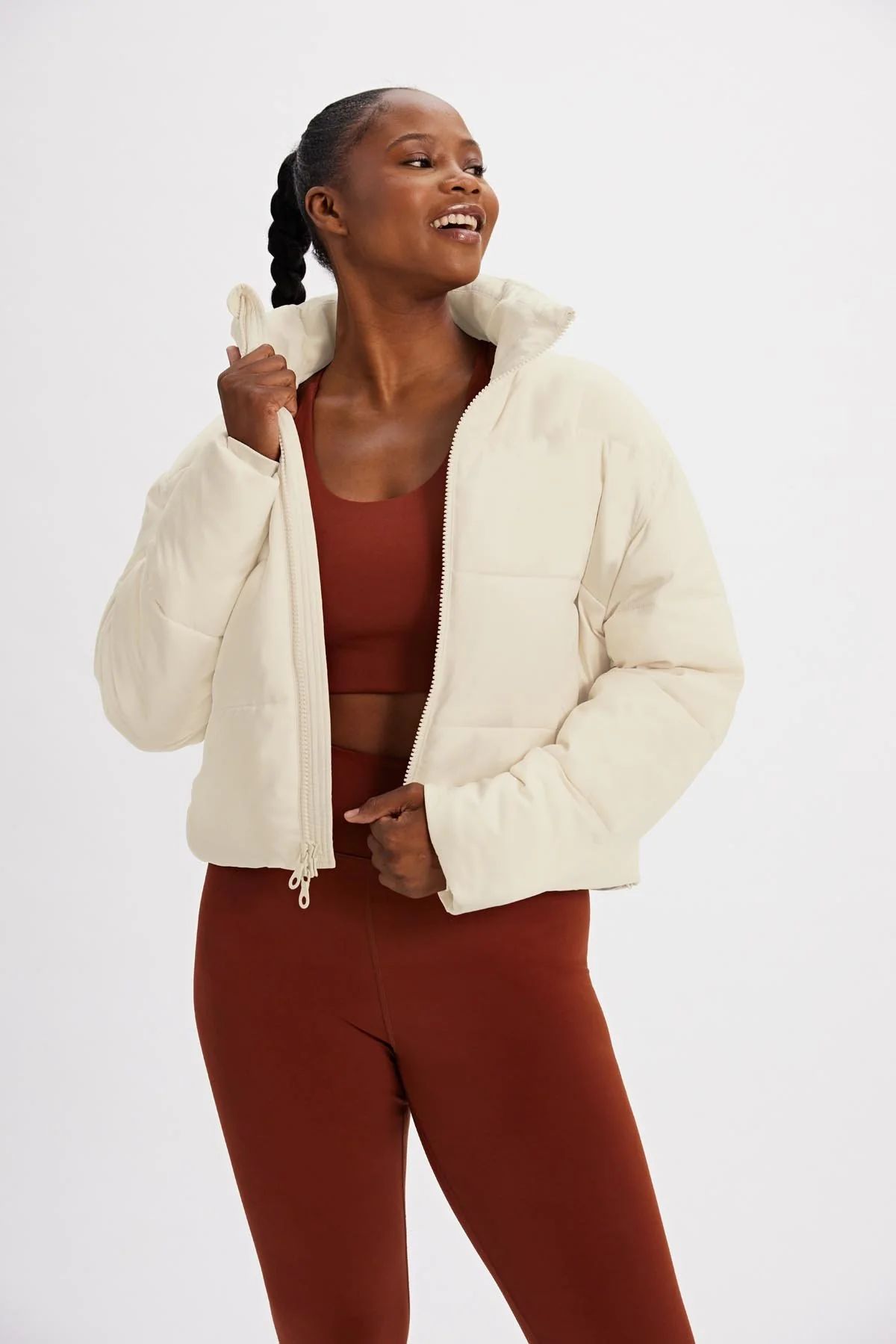 Snow Cropped Recycled Puffer | Girlfriend Collective