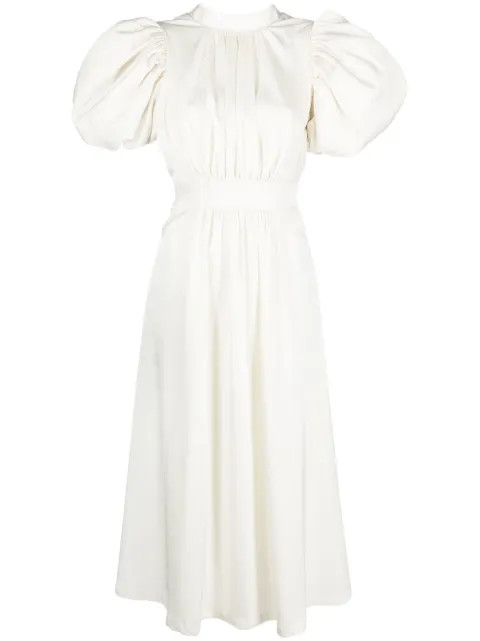 New SeasonROTATENoon puff-sleeve midi dress | Farfetch Global