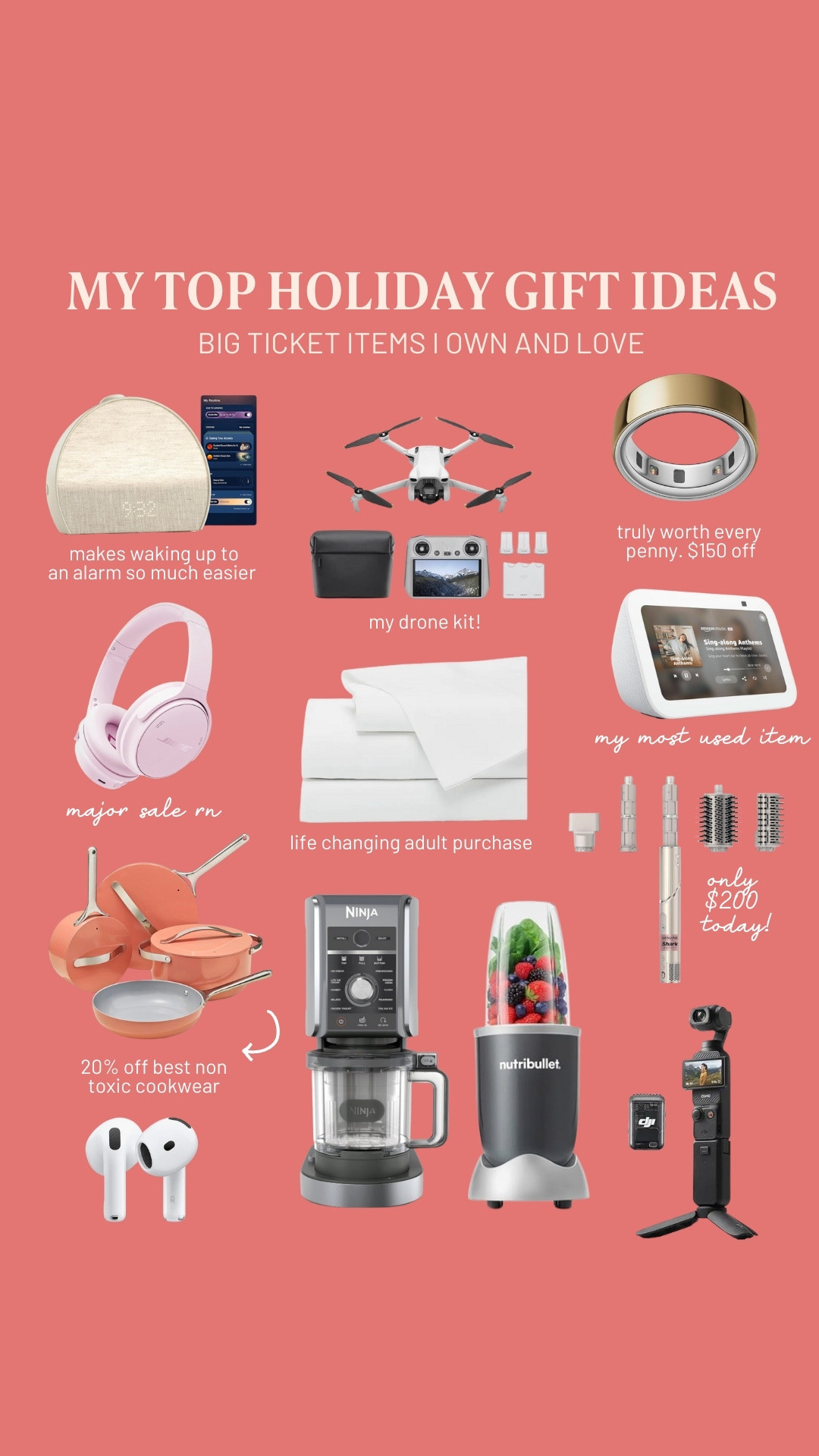 holiday gift guide for her, my favorite things I’d ask for for Christmas if I didn’t already own them ❤️🎁

#LTKGiftGuide #LTKHoliday