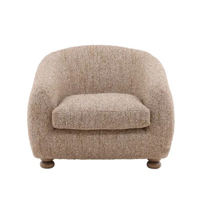 Peggy Polyester Occasional Chair, Paris Latte | Perigold