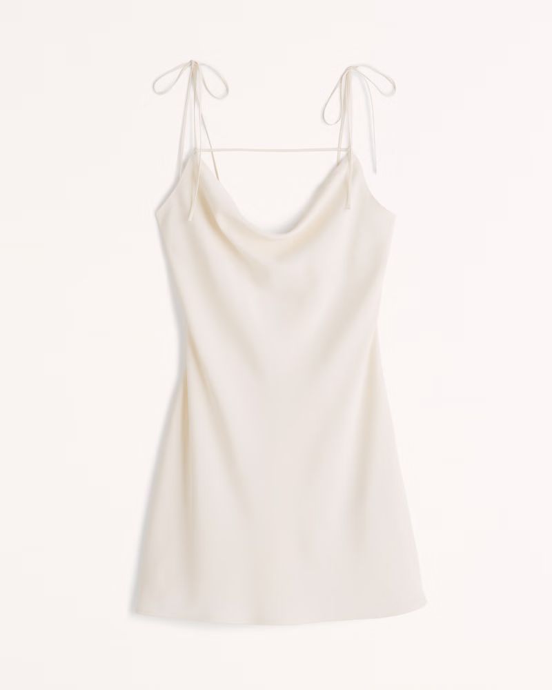 Removable Strap Cowl Neck Mini Dress | Abercrombie & Fitch (US)