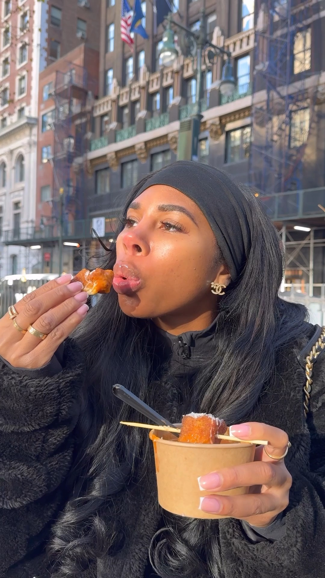 All black Outfit of the Day! To enjoy NYC Christmas activities btw bestie this outfit is super cozy and warm. Love how warm the coat feels 

#LTKootd #LTKHoliday #LTKvlog