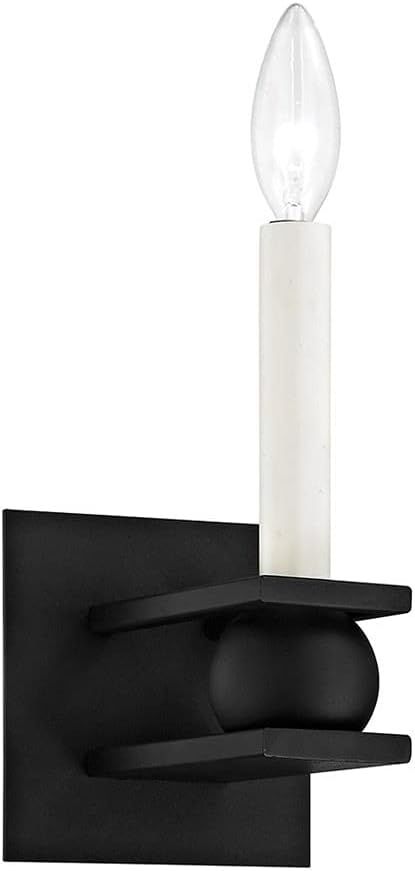 Troy Lighting B6231 Sutton-1 Light Wall Mount-5 Inches Wide by 11.5 Inches High, Finish Color: Bl... | Amazon (US)