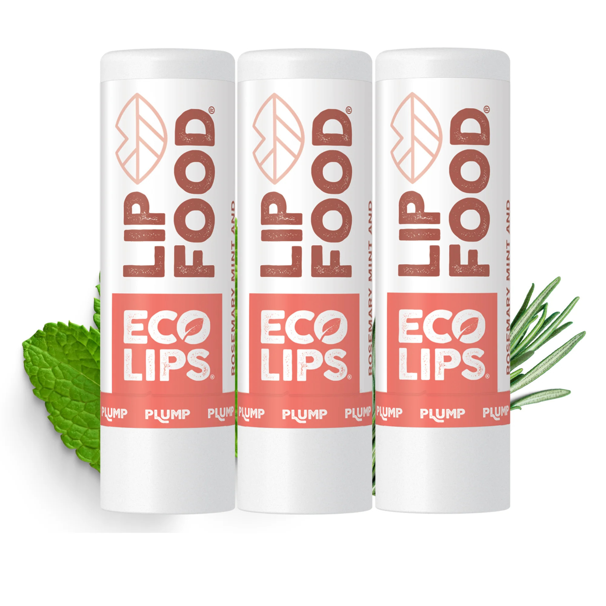 LIP FOOD(R) Plump Organic Lip Balm, 3 Pack | Eco Lips