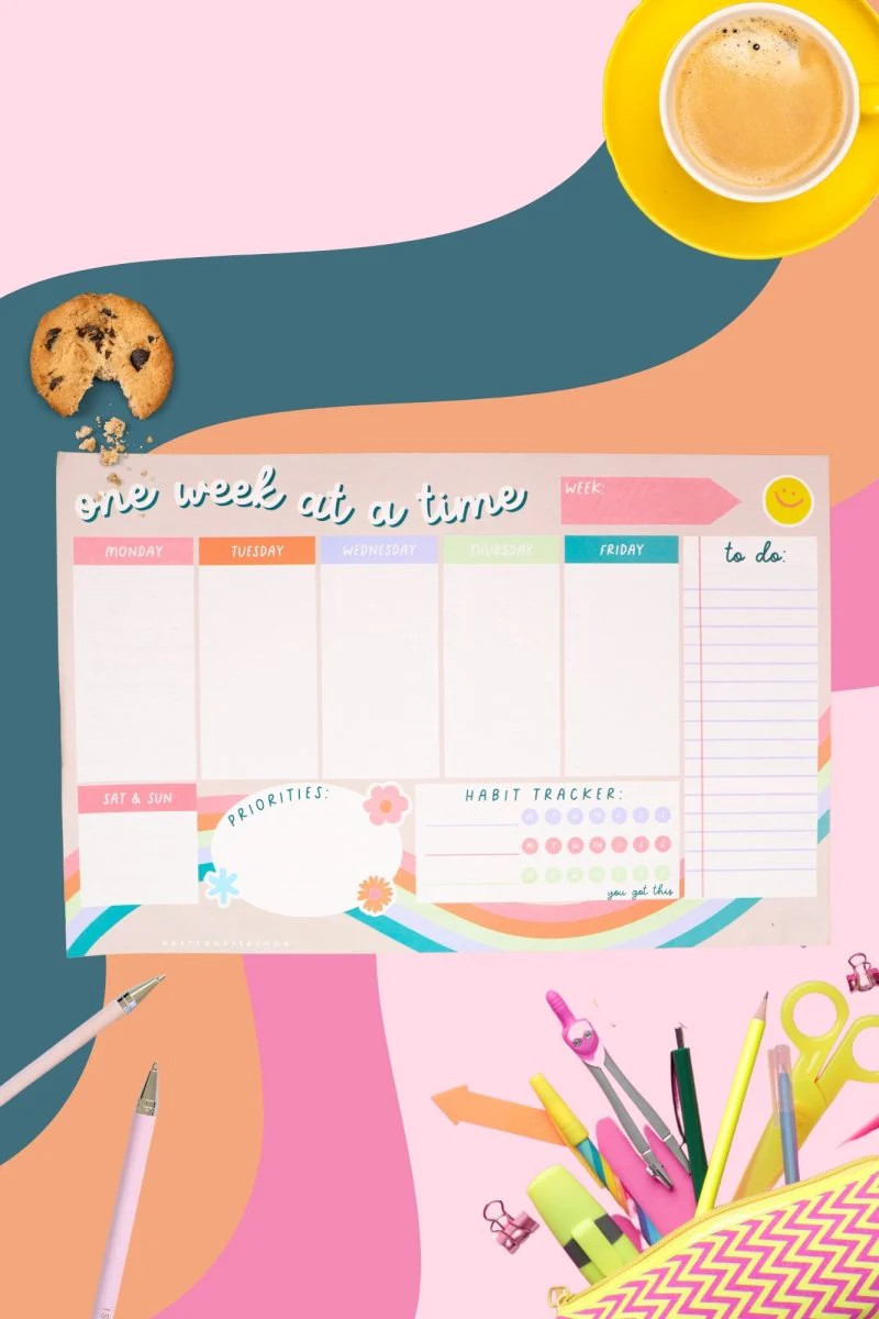 One Week at a Time Desk Calendar | Get Your Teach On